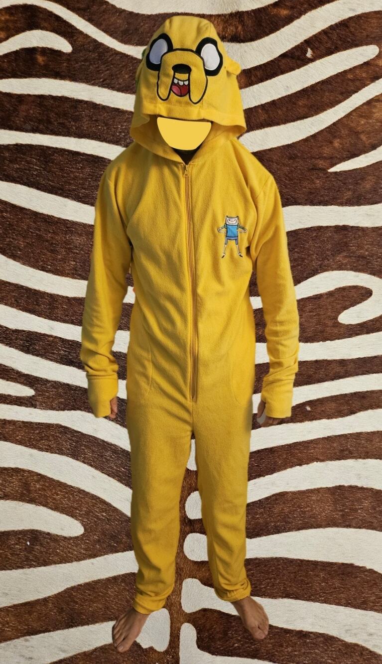 Cartoon Network Adventure Time Jake The Dog Adult One Piece XL Comfy Rare